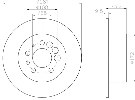 NF PARTS stabdžių diskas NF1699014